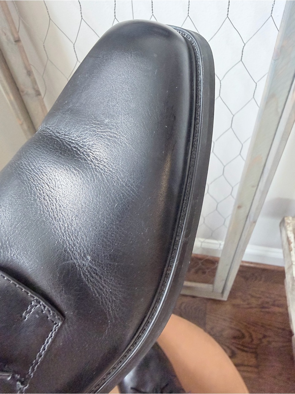 Johnston & Murphy Black Leather Lace Up Oxford Dress Shoes Comfort Foam Men’s 14 - Picture 9 of 10